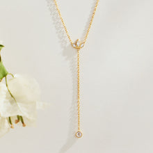 316L Stainless Steel 18K PVD Gold Y-Shape Zircon Necklace made with 316L stainless steel and 18K PVD gold finish for wholesale jewelry buyers - image 8