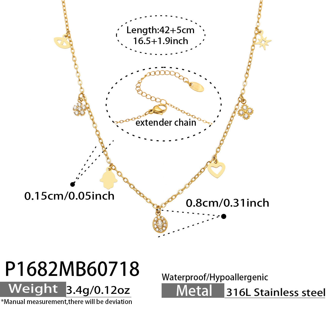 Elegant Y-shaped pendant necklace in gold