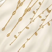 316L Stainless Steel 18K PVD Gold Y-Shaped Pendant Necklace made with 316L stainless steel and 18K PVD gold finish for wholesale jewelry buyers - image 4
