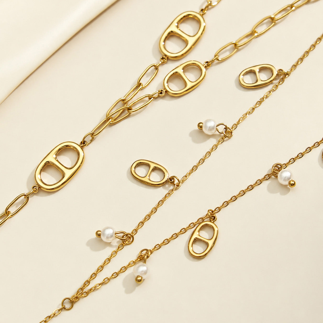 316L Stainless Steel 18K PVD Gold Y-Shaped Pendant Necklace made with 316L stainless steel and 18K PVD gold finish for wholesale jewelry buyers - image 7