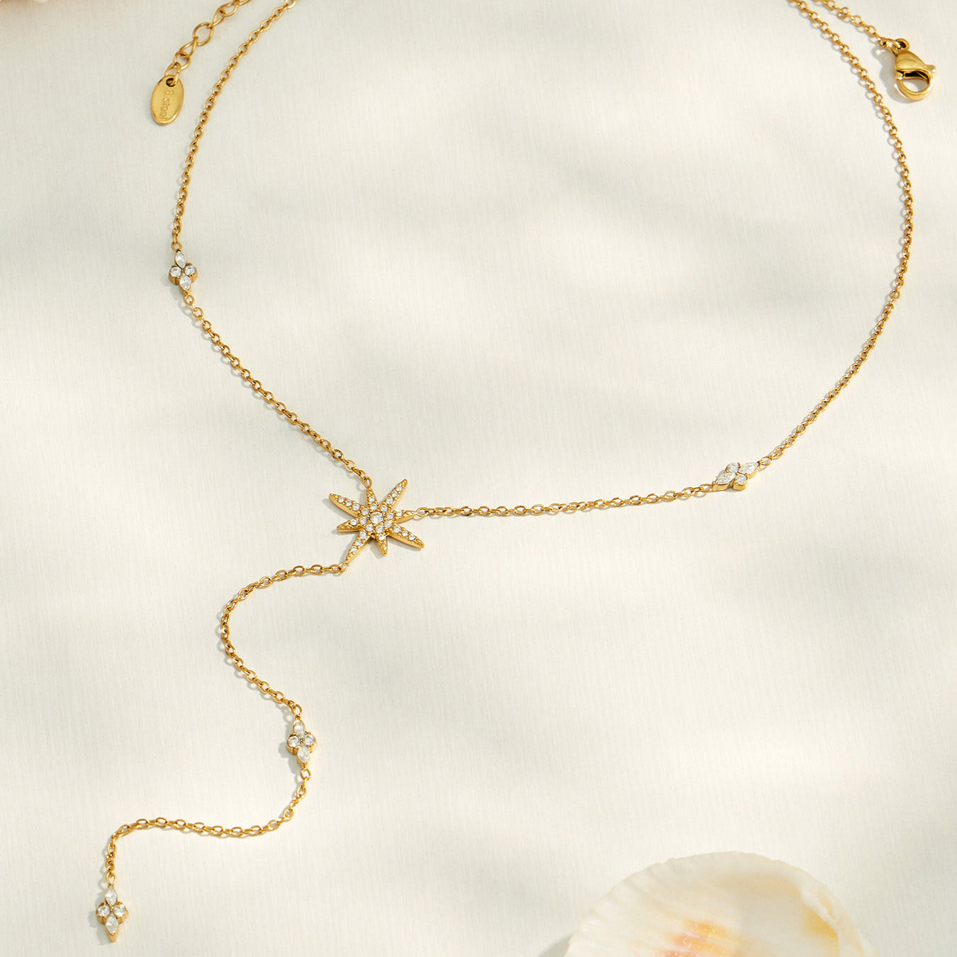 316L Stainless Steel 18K PVD Gold Y-Shaped Pendant Necklace made with 316L stainless steel and 18K PVD gold finish for wholesale jewelry buyers - image 7