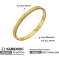 Striped Zircon Gold / Bangle
