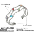 Steel / Multicolor CZ / Bangle