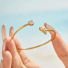 316L Stainless Steel 18K PVD Gold Zircon Bangle Hand Bracelet made with 316L stainless steel and 18K PVD gold finish for wholesale jewelry buyers - image 14