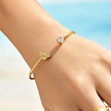 316L Stainless Steel 18K PVD Gold Zircon Bangle Hand Bracelet made with 316L stainless steel and 18K PVD gold finish for wholesale jewelry buyers - image 9