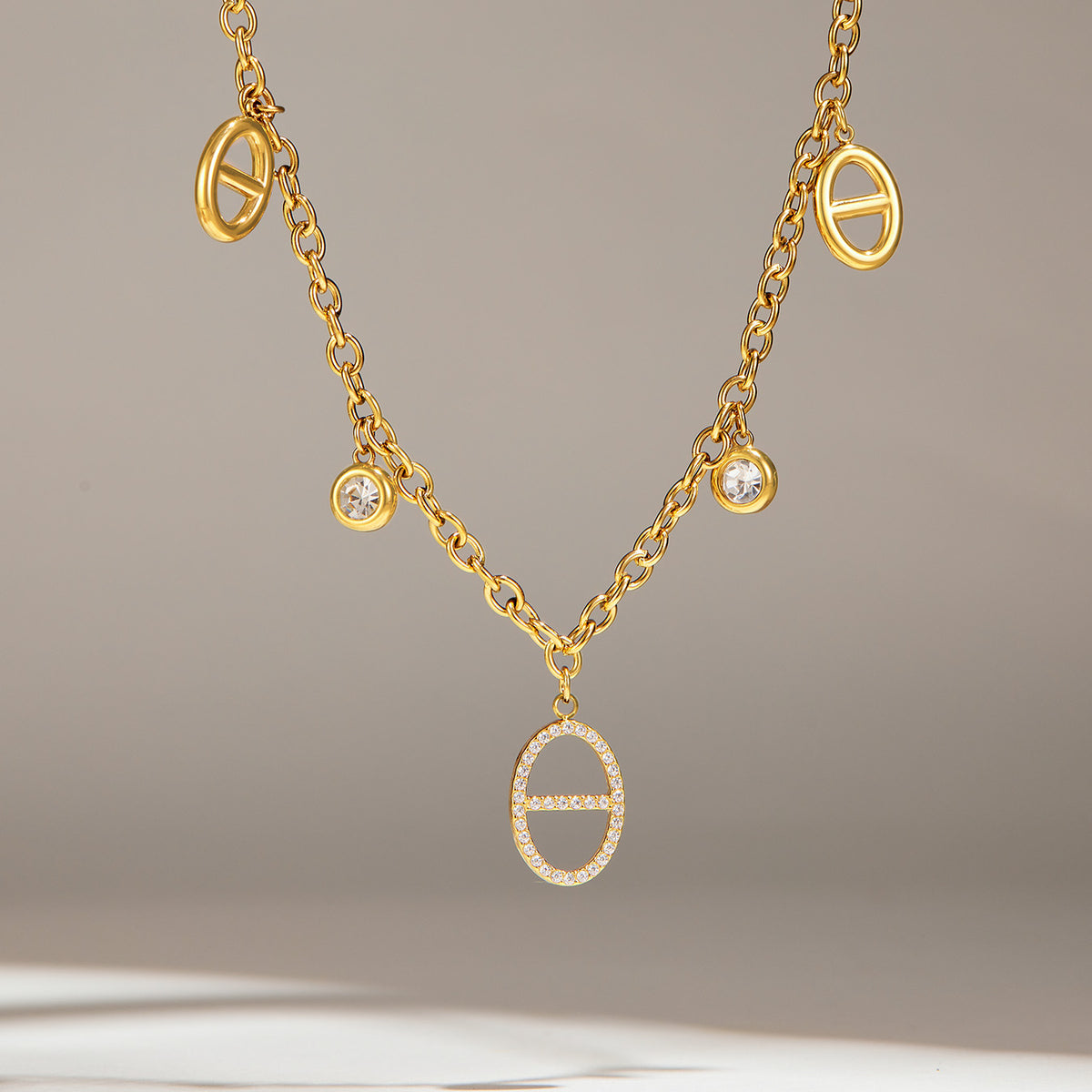 316L Stainless Steel 18K PVD Gold Zircon Bracelet made with 316L stainless steel and 18K PVD gold finish for wholesale jewelry buyers - image 19