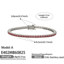 316L Stainless Steel 18K PVD Gold Zircon Bracelet made with 316L stainless steel and 18K PVD gold finish for wholesale jewelry buyers - image 5