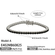 316L Stainless Steel 18K PVD Gold Zircon Bracelet made with 316L stainless steel and 18K PVD gold finish for wholesale jewelry buyers - image 6