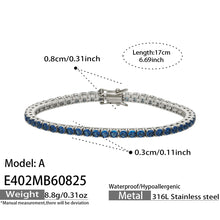 316L Stainless Steel 18K PVD Gold Zircon Bracelet made with 316L stainless steel and 18K PVD gold finish for wholesale jewelry buyers - image 7