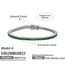 316L Stainless Steel 18K PVD Gold Zircon Bracelet made with 316L stainless steel and 18K PVD gold finish for wholesale jewelry buyers - image 8