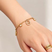 316L Stainless Steel 18K PVD Gold Zircon Bracelet made with 316L stainless steel and 18K PVD gold finish for wholesale jewelry buyers - image 5