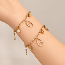 316L Stainless Steel 18K PVD Gold Zircon Bracelet made with 316L stainless steel and 18K PVD gold finish for wholesale jewelry buyers - image 6