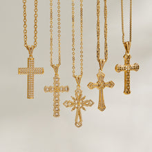 Zircon cross necklace pendant design options