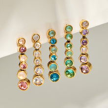 Zircon drop earrings fashion style