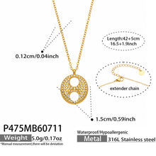 316L Stainless Steel 18K PVD Gold Zircon Droplet Necklace made with 316L stainless steel and 18K PVD gold finish for wholesale jewelry buyers - image 13