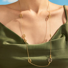 316L Stainless Steel 18K PVD Gold Zircon Droplet Necklace Set made with 316L stainless steel and 18K PVD gold finish for wholesale jewelry buyers - image 8
