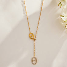 316L Stainless Steel 18K PVD Gold Zircon Droplet Necklace Set made with 316L stainless steel and 18K PVD gold finish for wholesale jewelry buyers - image 9