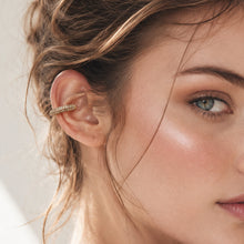 316L Stainless Steel 18K PVD Gold Zircon Ear Clip made with 316L stainless steel and 18K PVD gold finish for wholesale jewelry buyers - image 3