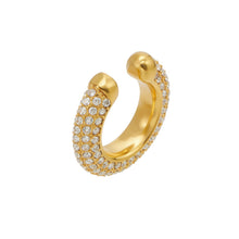 316L Stainless Steel 18K PVD Gold Zircon Ear Clip made with 316L stainless steel and 18K PVD gold finish for wholesale jewelry buyers - image 8