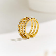 316L Stainless Steel 18K PVD Gold Zircon Ear Clip made with 316L stainless steel and 18K PVD gold finish for wholesale jewelry buyers - image 12