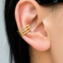 316L Stainless Steel 18K PVD Gold Zircon Ear Clip made with 316L stainless steel and 18K PVD gold finish for wholesale jewelry buyers - image 4