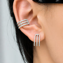 316L Stainless Steel 18K PVD Gold Zircon Ear Clip made with 316L stainless steel and 18K PVD gold finish for wholesale jewelry buyers - image 6