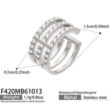 316L Stainless Steel 18K PVD Gold Zircon Ear Clip made with 316L stainless steel and 18K PVD gold finish for wholesale jewelry buyers - image 7