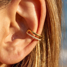 316L Stainless Steel 18K PVD Gold Double Layer Zircon Ear Clips made with 316L stainless steel and 18K PVD gold finish for wholesale jewelry buyers - image 11