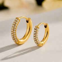 316L Stainless Steel 18K PVD Gold Zircon Earrings made with 316L stainless steel and 18K PVD gold finish for wholesale jewelry buyers - image 10