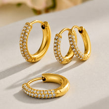 316L Stainless Steel 18K PVD Gold Zircon Earrings made with 316L stainless steel and 18K PVD gold finish for wholesale jewelry buyers - image 11
