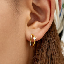316L Stainless Steel 18K PVD Gold Zircon Earrings made with 316L stainless steel and 18K PVD gold finish for wholesale jewelry buyers - image 12