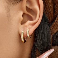 316L Stainless Steel 18K PVD Gold Zircon Earrings made with 316L stainless steel and 18K PVD gold finish for wholesale jewelry buyers - image 19