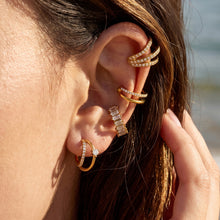 316L Stainless Steel 18K PVD Gold Zircon Earrings made with 316L stainless steel and 18K PVD gold finish for wholesale jewelry buyers - image 3