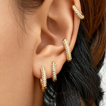 316L Stainless Steel 18K PVD Gold Zircon Earrings made with 316L stainless steel and 18K PVD gold finish for wholesale jewelry buyers - image 3