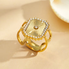 316L Stainless Steel 18K PVD Gold Zircon Heart Ring made with 316L stainless steel and 18K PVD gold finish for wholesale jewelry buyers - image 6