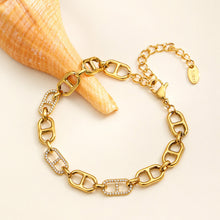 316L Stainless Steel 18K PVD Gold Zircon Rectangle Bracelet made with 316L stainless steel and 18K PVD gold finish for wholesale jewelry buyers - image 18