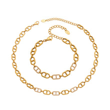 316L Stainless Steel 18K PVD Gold Zircon Rectangle Bracelet made with 316L stainless steel and 18K PVD gold finish for wholesale jewelry buyers - image 4