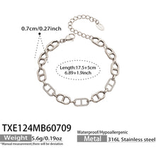 316L Stainless Steel 18K PVD Gold Zircon Rectangle Bracelet made with 316L stainless steel and 18K PVD gold finish for wholesale jewelry buyers - image 5