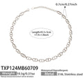 Necklace / Day Chain with Zircon – Steel / 5cm
