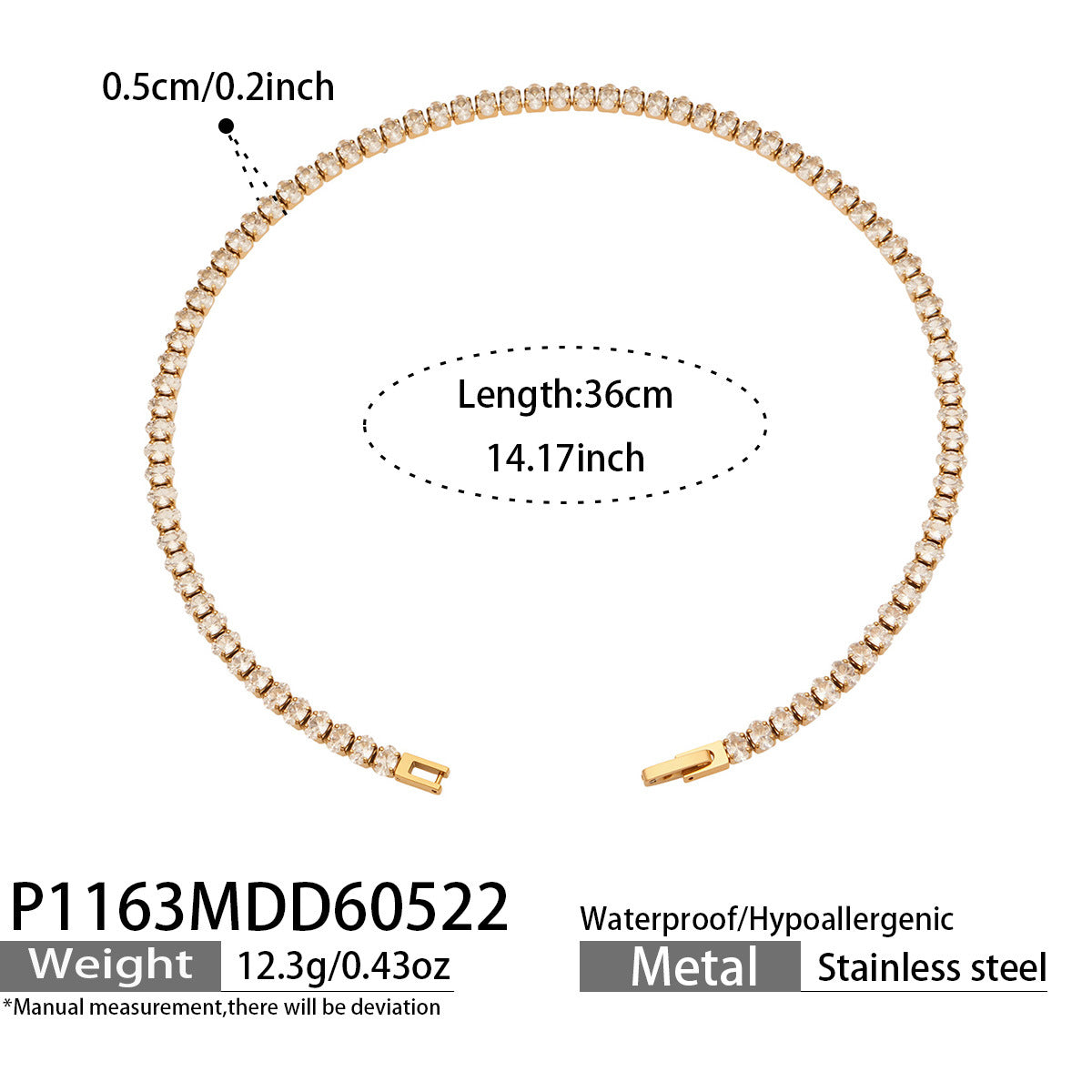 Stylish zircon necklace perfect for everyday wear