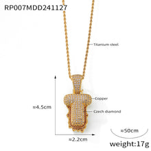 316L Stainless Steel 18K PVD Gold Zircon Letter Necklace made with 316L stainless steel and 18K PVD gold finish for wholesale jewelry buyers - image 16