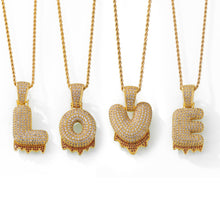 316L Stainless Steel 18K PVD Gold Zircon Letter Necklace made with 316L stainless steel and 18K PVD gold finish for wholesale jewelry buyers - image 4