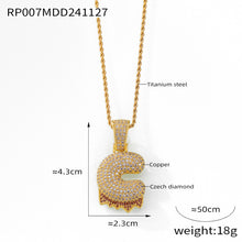 316L Stainless Steel 18K PVD Gold Zircon Letter Necklace made with 316L stainless steel and 18K PVD gold finish for wholesale jewelry buyers - image 7
