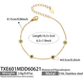 Bracelet / White ZirconGold16.5+5 / 5cm