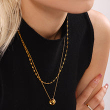 316L Stainless Steel 18K PVD Gold Zircon Necklace Set made with 316L stainless steel and 18K PVD gold finish for wholesale jewelry buyers - image 11