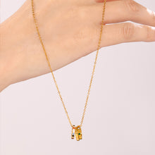 316L Stainless Steel 18K PVD Gold Zircon Necklace Set made with 316L stainless steel and 18K PVD gold finish for wholesale jewelry buyers - image 12