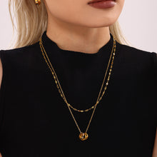 316L Stainless Steel 18K PVD Gold Zircon Necklace Set made with 316L stainless steel and 18K PVD gold finish for wholesale jewelry buyers - image 14