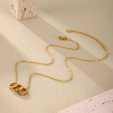 Close-up of the shimmering zircon stones in the necklace