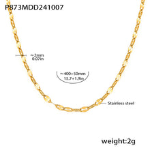 316L Stainless Steel 18K PVD Gold Zircon Necklace Set made with 316L stainless steel and 18K PVD gold finish for wholesale jewelry buyers - image 6