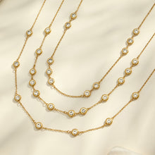 316L Stainless Steel 18K PVD Gold Zircon Pendant Necklace made with 316L stainless steel and 18K PVD gold finish for wholesale jewelry buyers - image 13